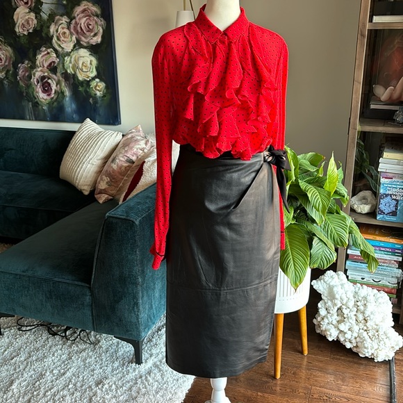 DVF Black Midi Skirt - Picture 4 of 16